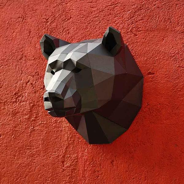 papercraft world Bear Head Wall Decor & Mount