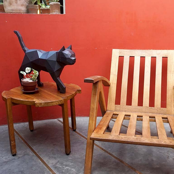 Papercraft World Black Cat Model | 3D Papercraft Cat