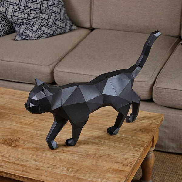 Papercraft World Black Cat Model | 3D Papercraft Cat