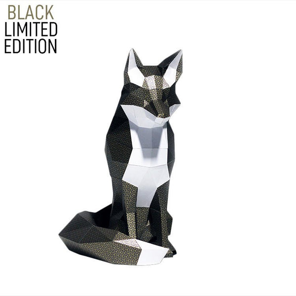 Papercraft World Black Fox Model - Limited Edition