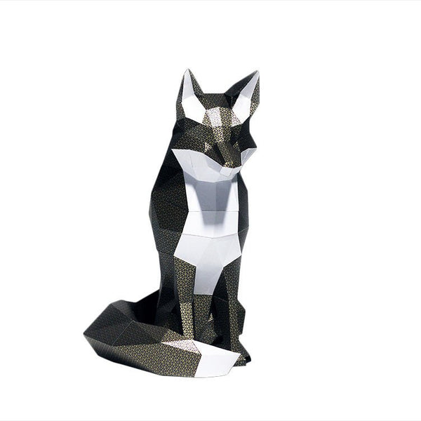 Papercraft World Black Fox Model - Limited Edition