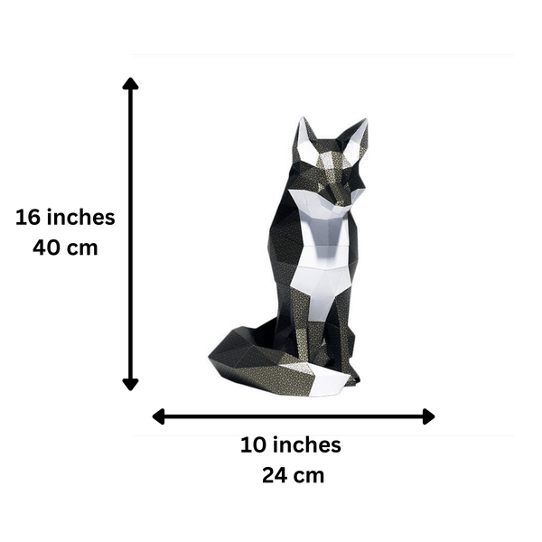 Papercraft World Black Fox Model - Limited Edition
