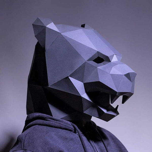 papercraft world Black Panther Mask
