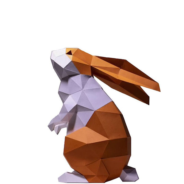 Papercraft World Bunny Model - Digital PDF Template