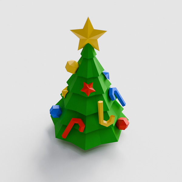 Papercraft World Christmas Tree
