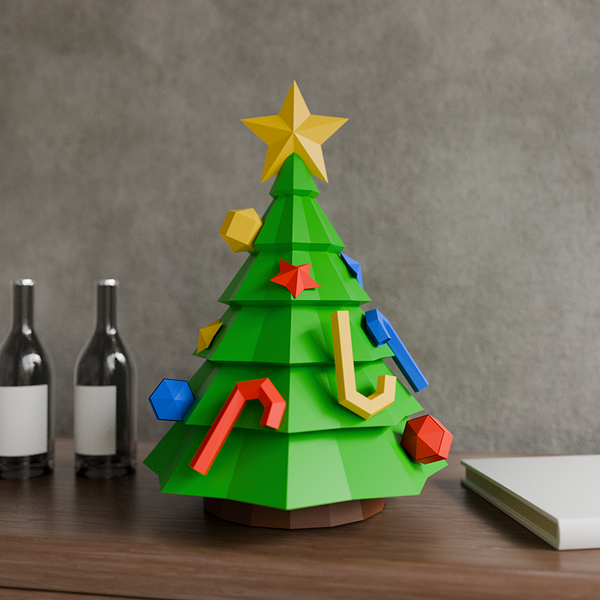 Papercraft World Christmas Tree