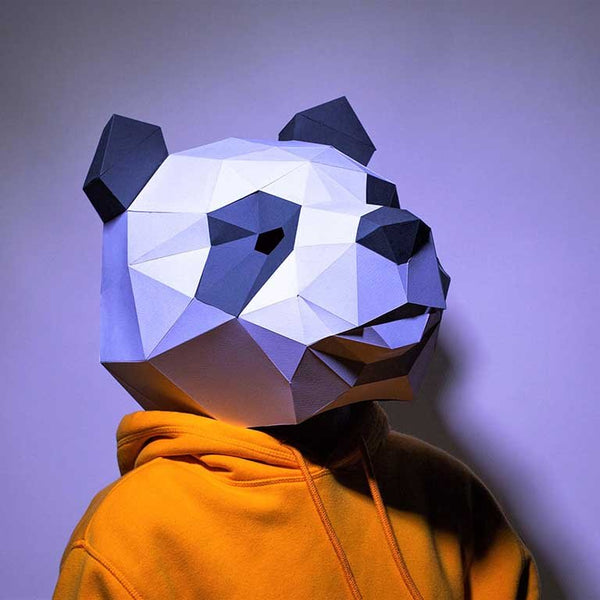 papercraft world DIY Panda Face Mask Papercraft