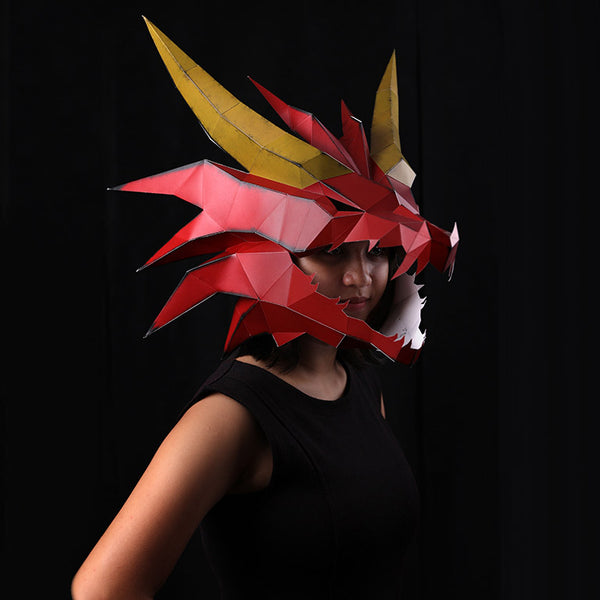Papercraft World Dragon Mask