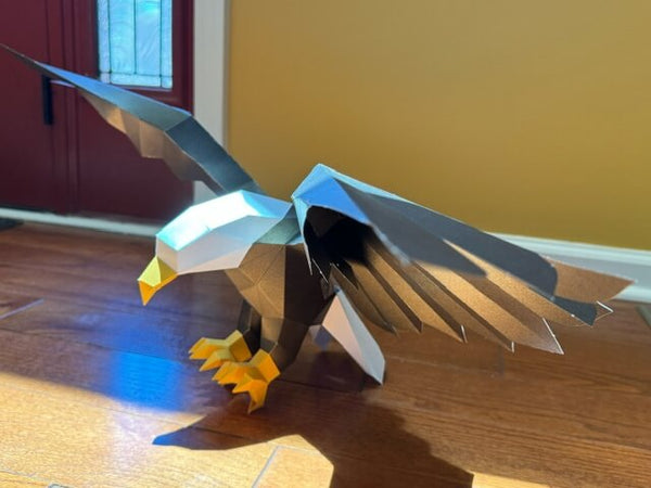 papercraft world Eagle Wall Art