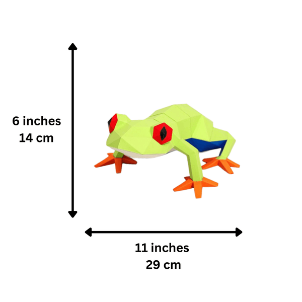 Papercraft World Frog 3D Paper Model Lamp