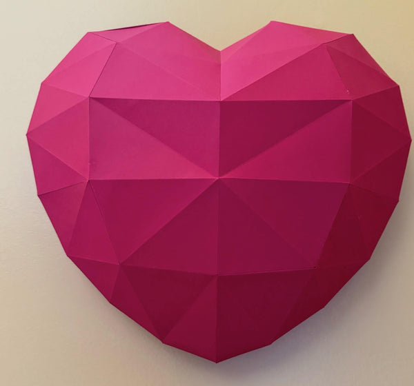 Papercraft World Hanging Heart Papercraft Wall Art
