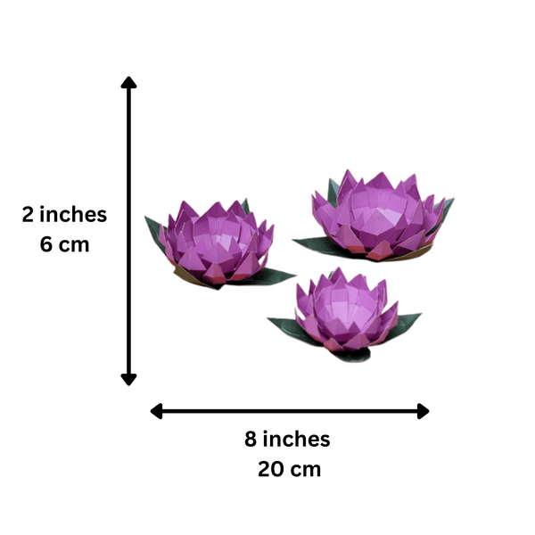 Papercraft World Lotus Paper Craft Flower - Low Poly