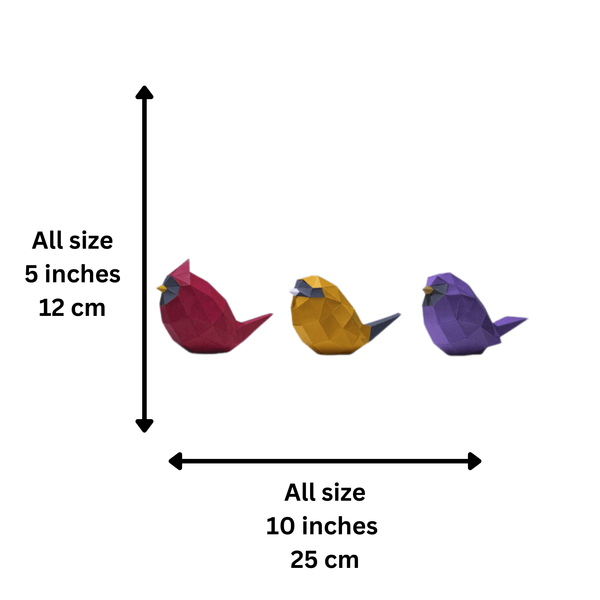 Papercraft World Low Poly Bird Model