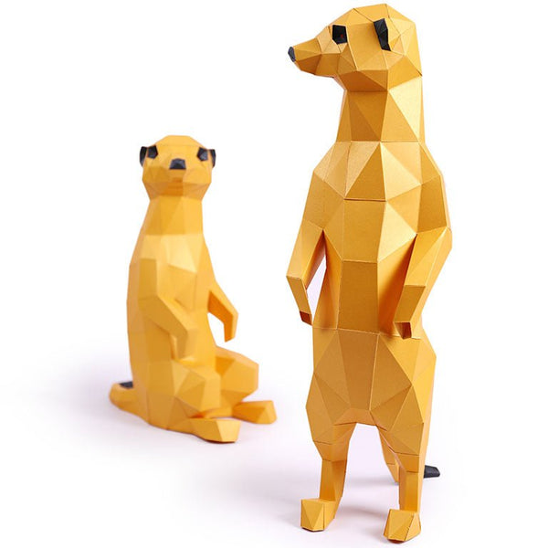 Papercraft World Meerkats 3D Paper Model