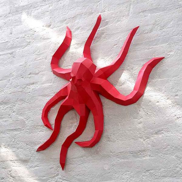 Papercraft World Octopus Wall Art