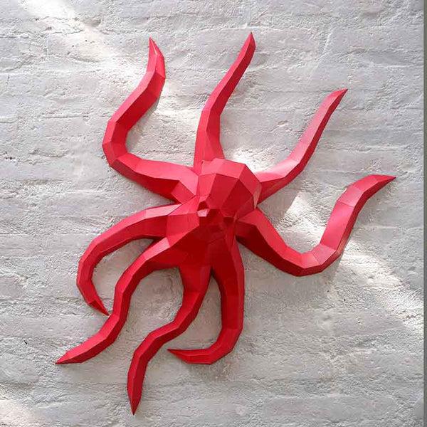 Papercraft World Octopus Wall Art
