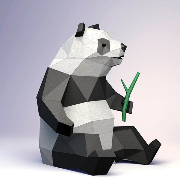 Papercraft World Panda Model - Digital PDF Template