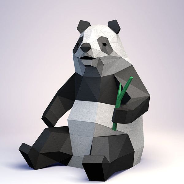 papercraft world Panda Model - Digital PDF Template