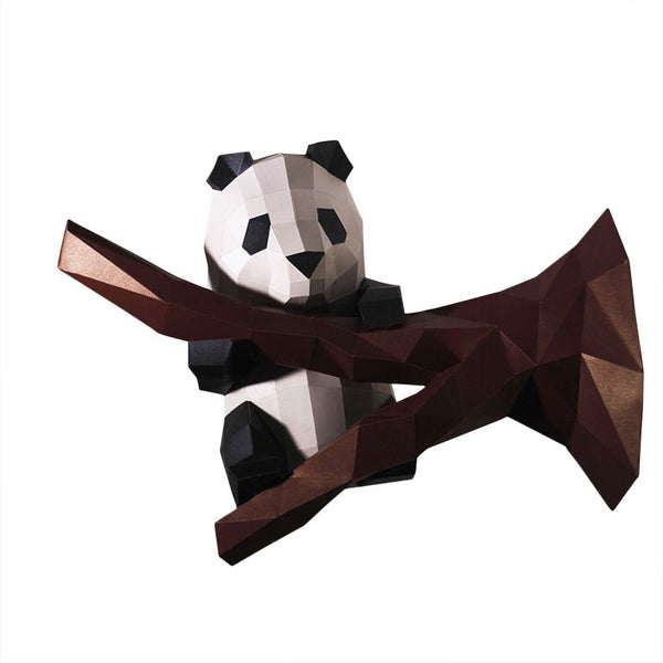 Papercraft World Panda Model Paper Wall Art