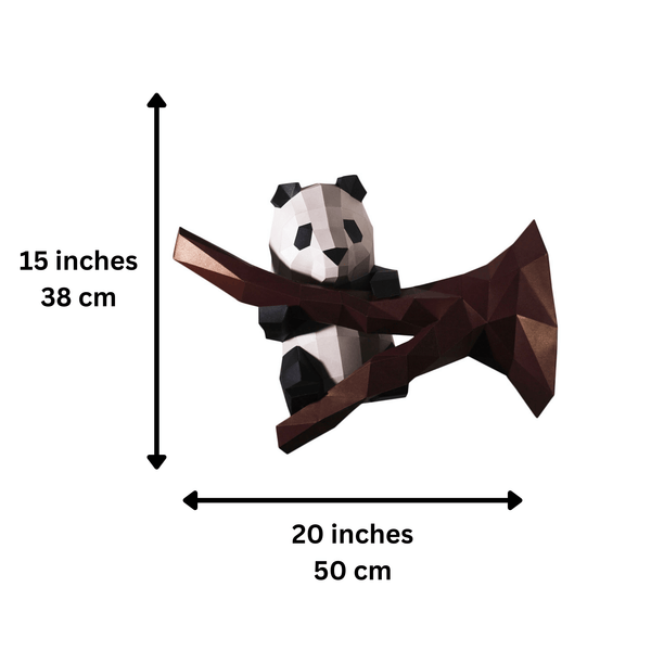 Papercraft World Panda Model Paper Wall Art