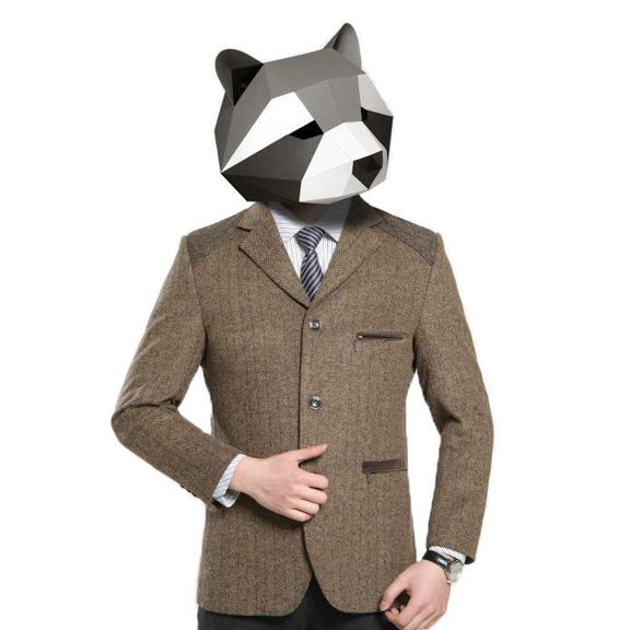 papercraft world Raccoon Mask (For Children)