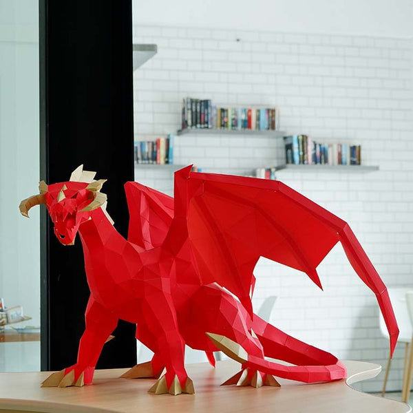 Papercraft World Red Dragon Model