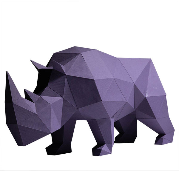 Papercraft World Rhino Model - Digital PDF Template