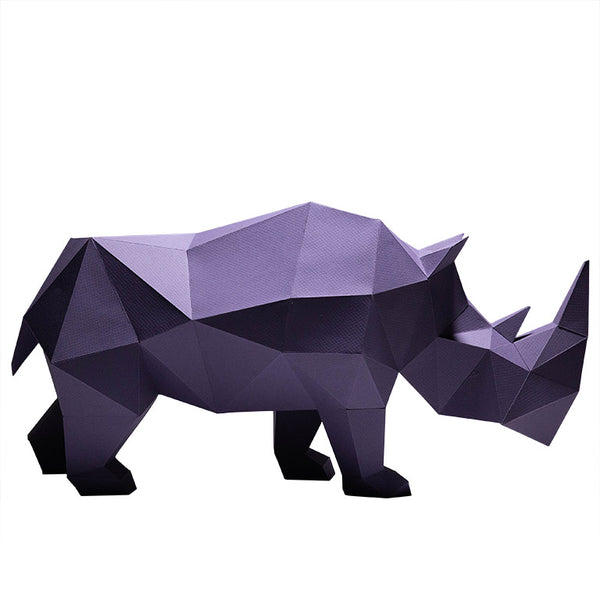 Papercraft World Rhino Model - Digital PDF Template