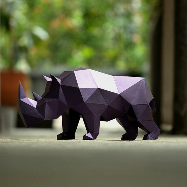papercraft world Rhino Model - Digital PDF Template