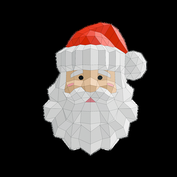 Papercraft World Santa Wall Art