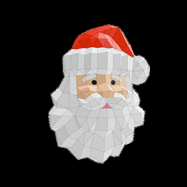 Papercraft World Santa Wall Art