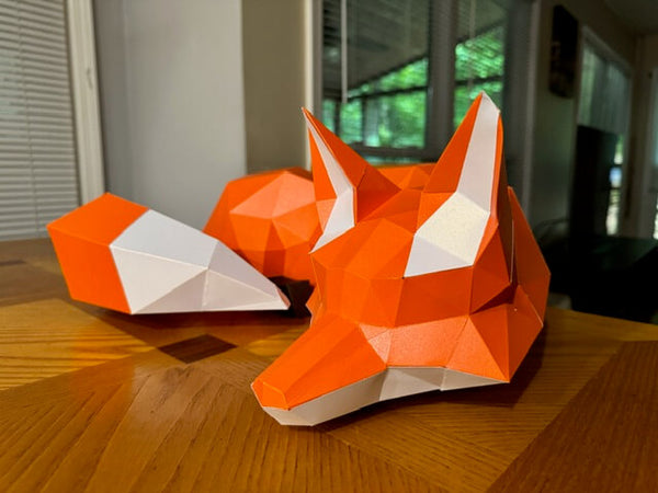 papercraft world Sleeping Fox Model