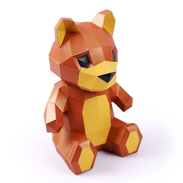 Papercraft World Teddy Bear 3D Paper Model Lamp