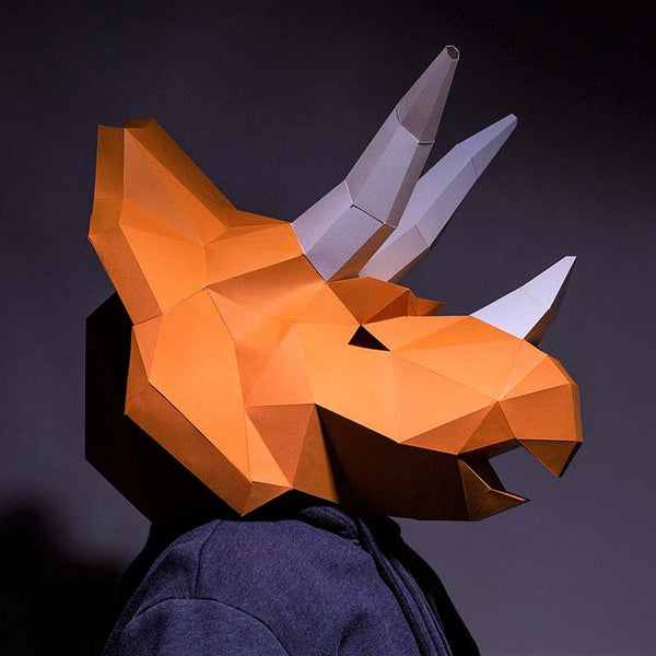 Papercraft World Triceratops Mask