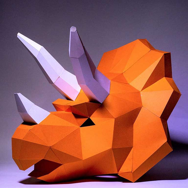 Papercraft World Triceratops Mask