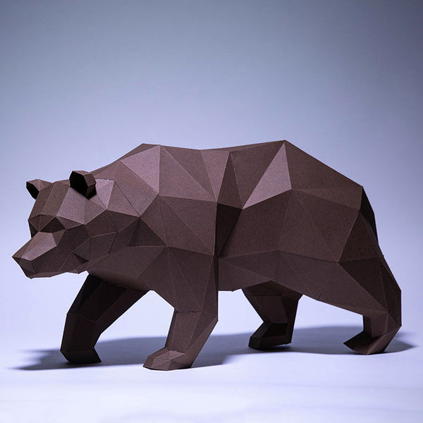 papercraft world Walking Bear Model