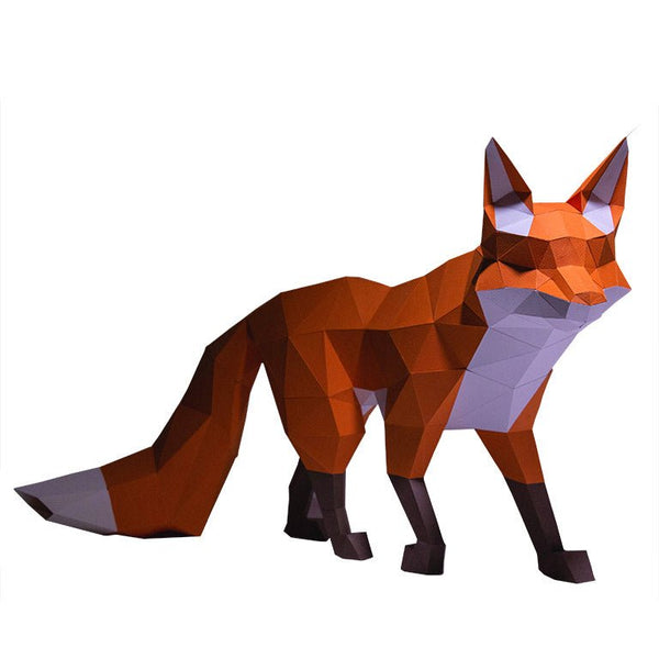 Papercraft World Walking Fox Model