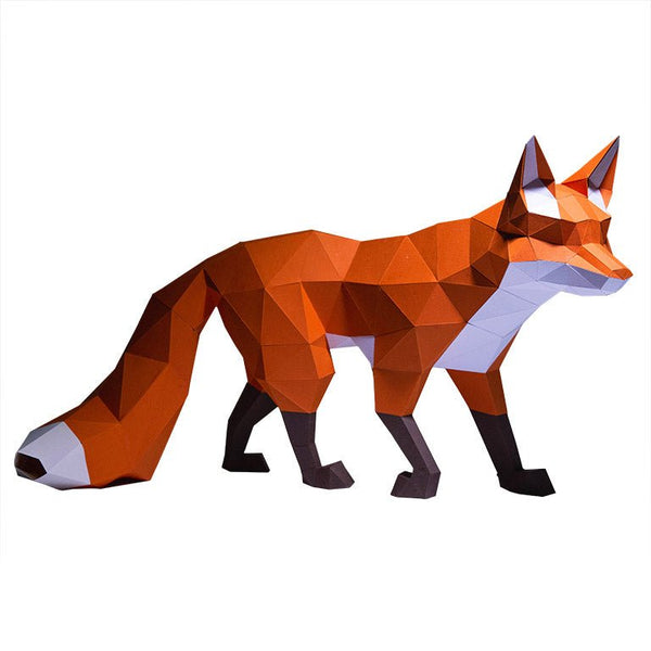 Papercraft World Walking Fox Model
