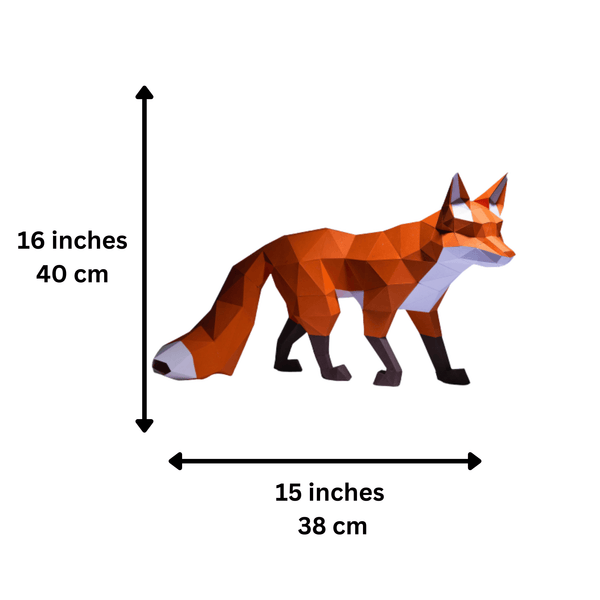 Papercraft World Walking Fox Model