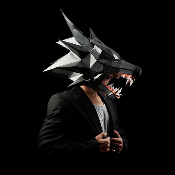 papercraft world Werewolf Mask