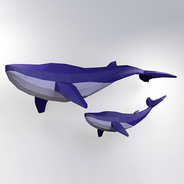 papercraft world Whale Model