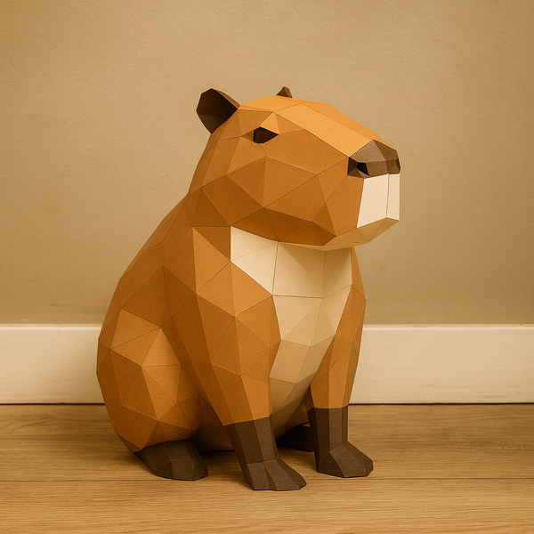 papercraft world Zen Capybara 3D Papercraft