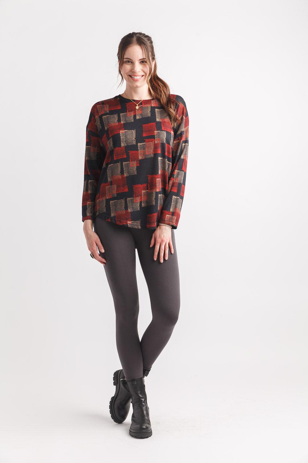 papillon Colour Blocked Light Weight Shirt Hem Sweater