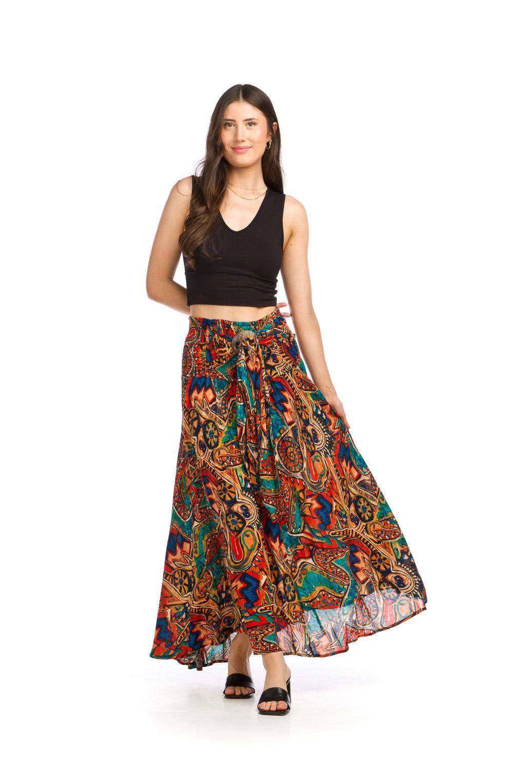 papillon Abstract Print Skirt