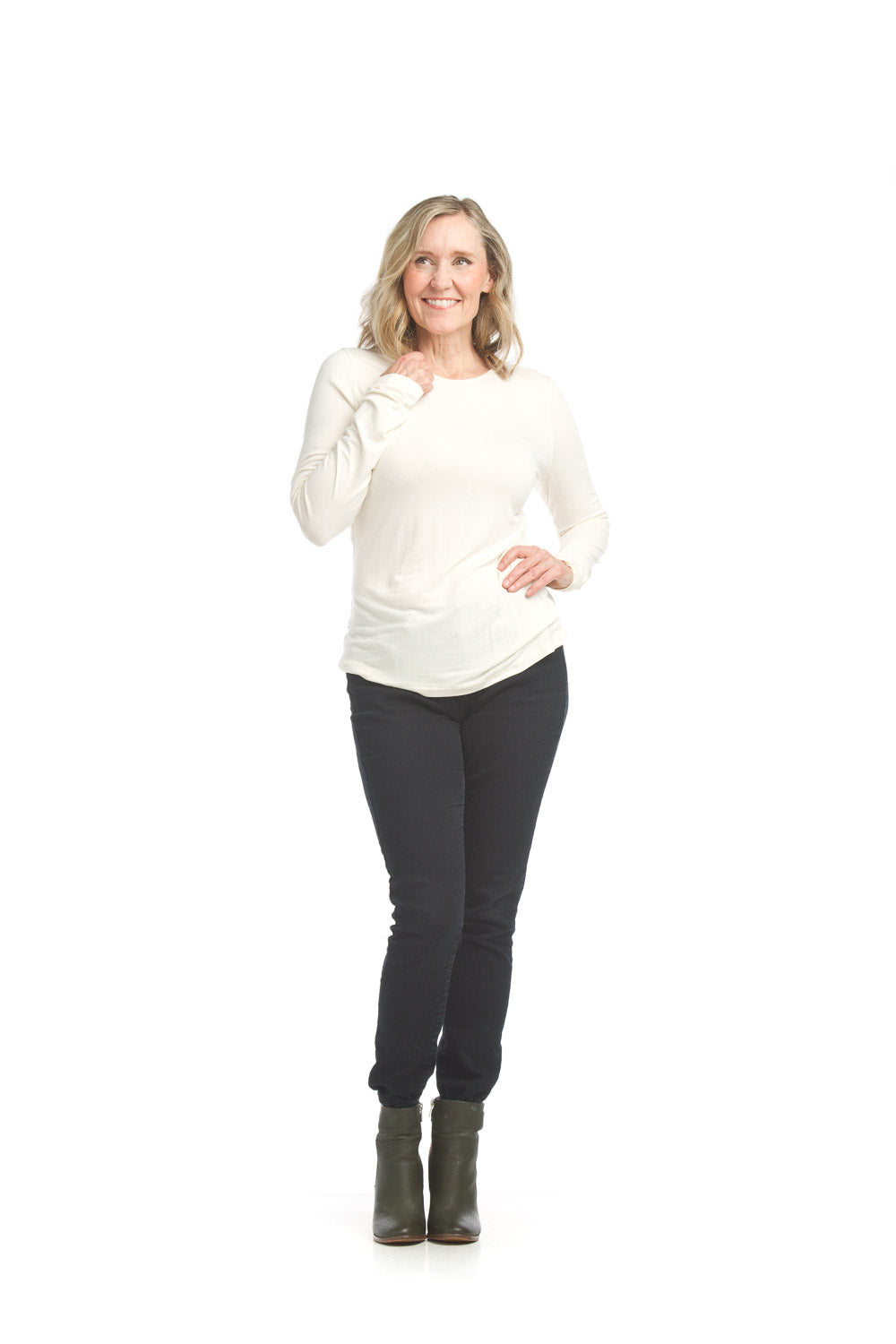 Papillon Bamboo Stretch Long Sleeve Top