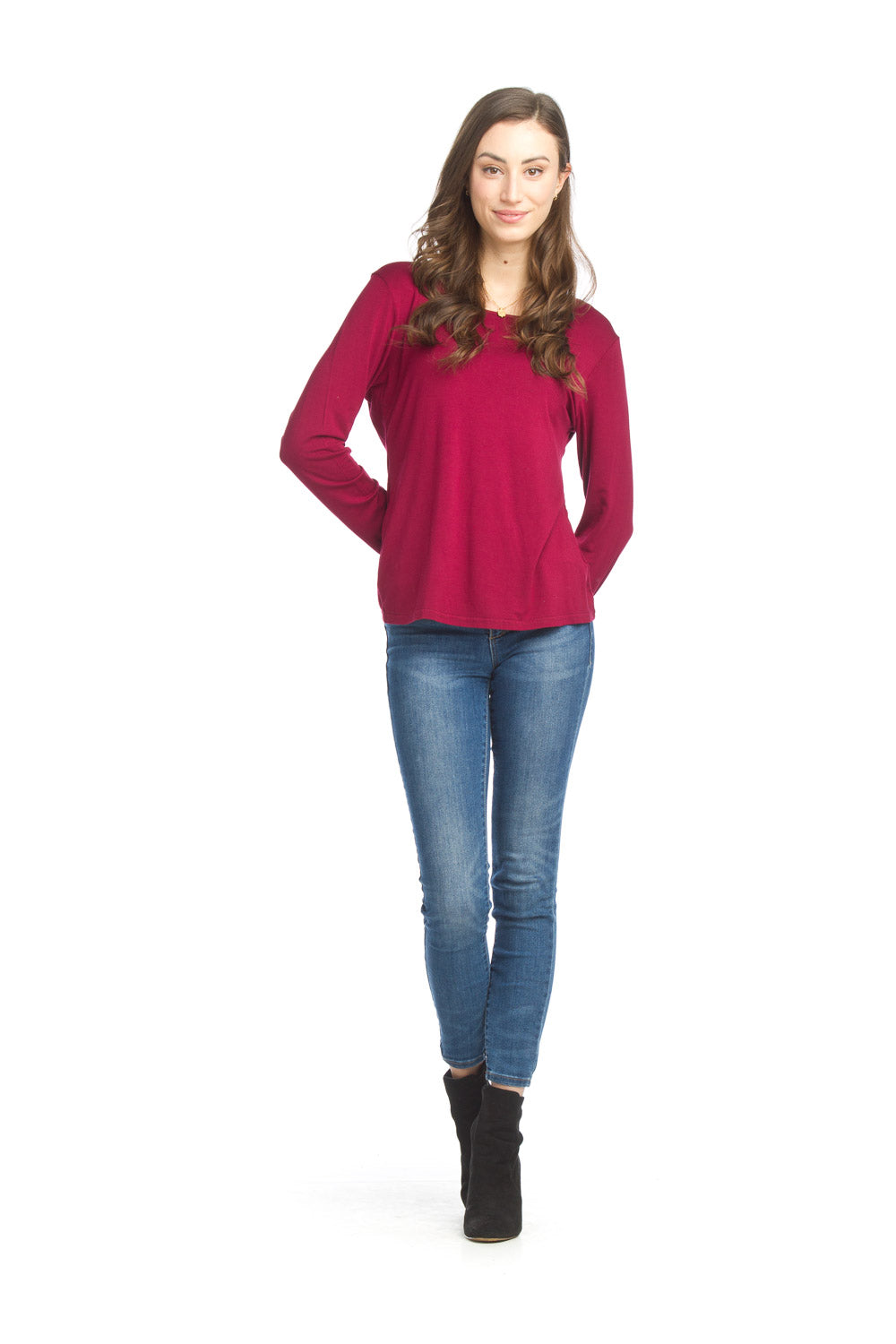 Papillon Bamboo Stretch Long Sleeve Top