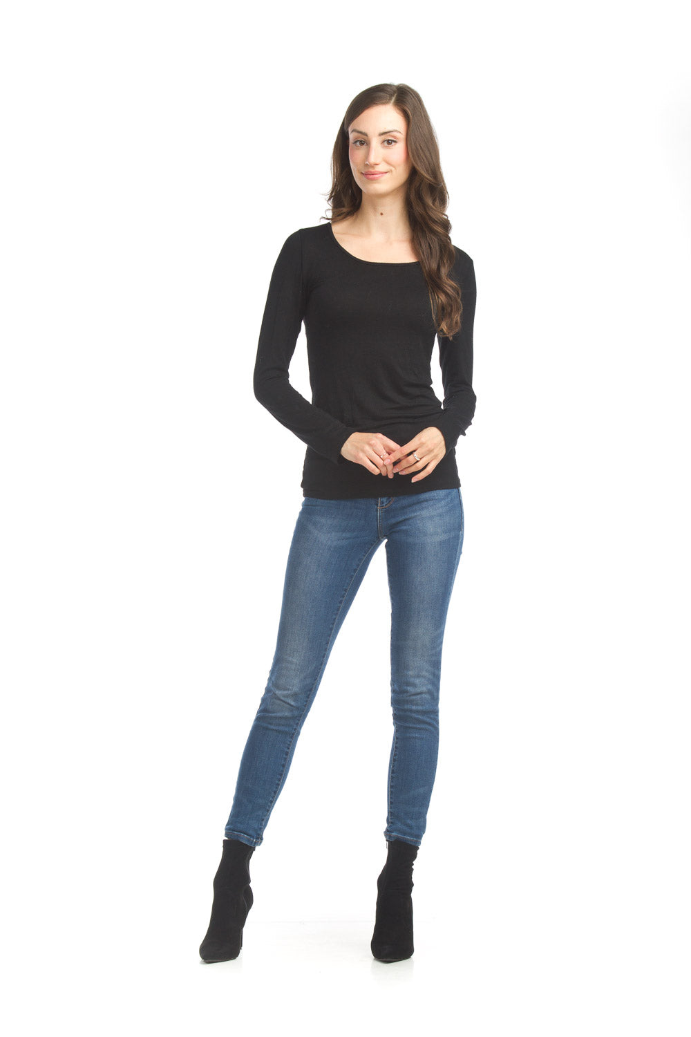 papillon Bamboo Stretch Long Sleeve Top