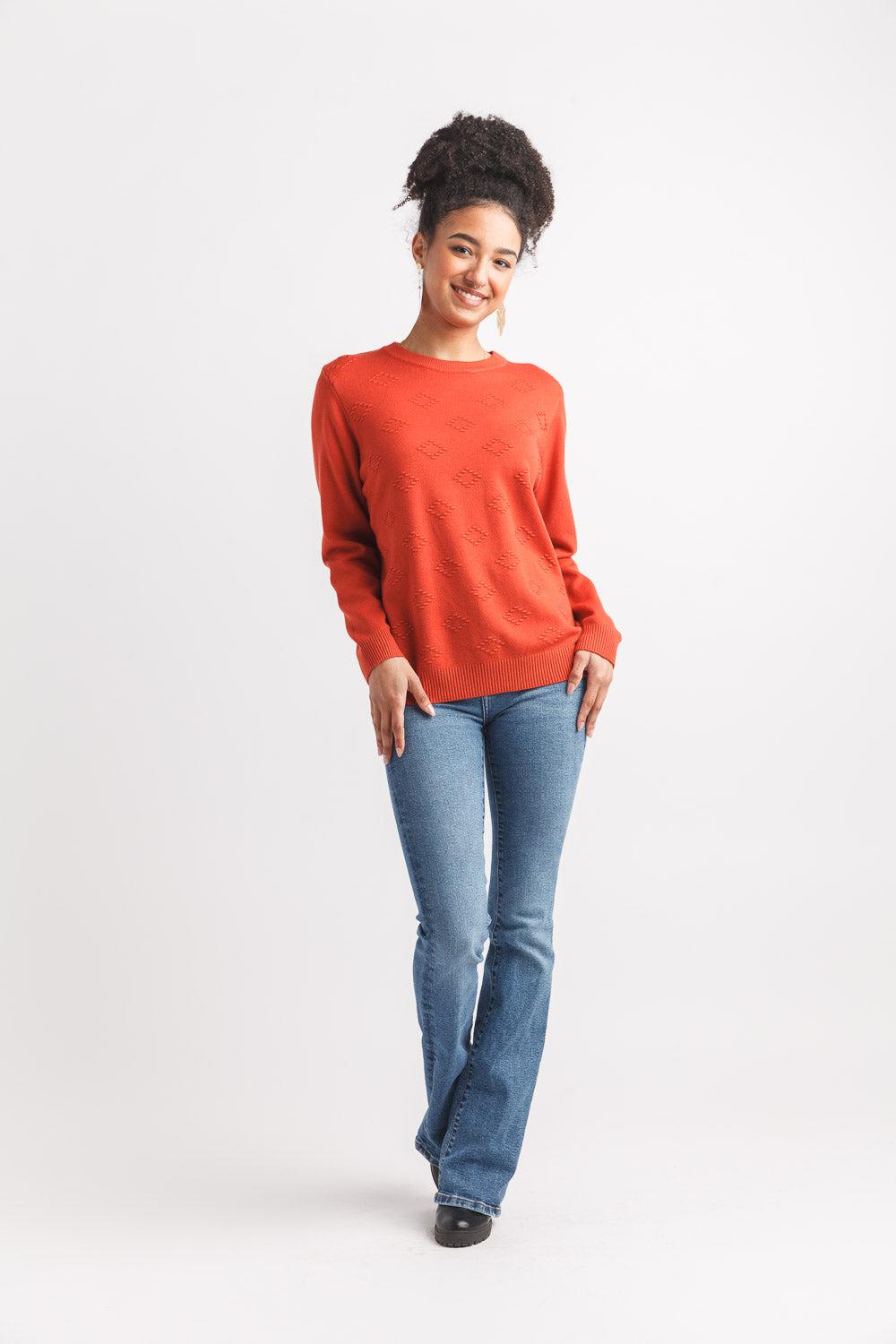 Papillon Diamond Knit Sweater