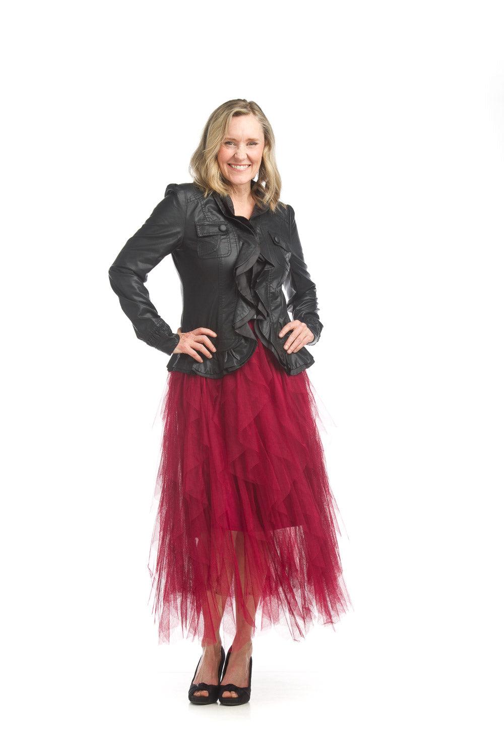 papillon Faux Leather Jacket