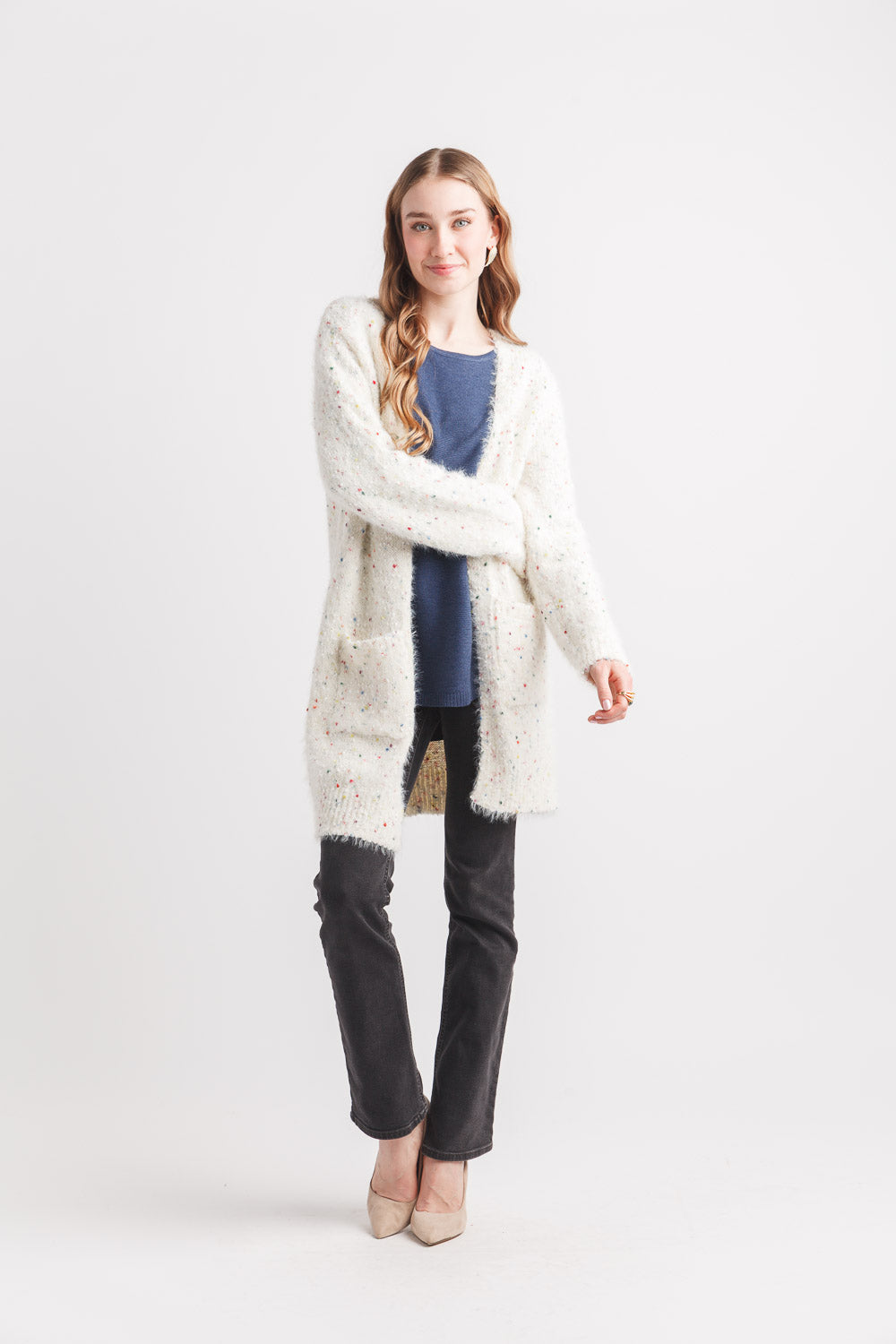 papillon Flecked Eyelash Cardigan